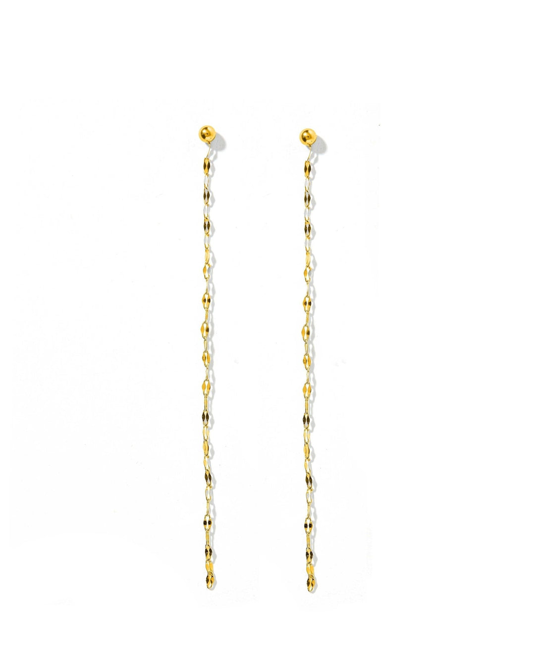 Screwback Stud Earrings - Devin Duster Gold