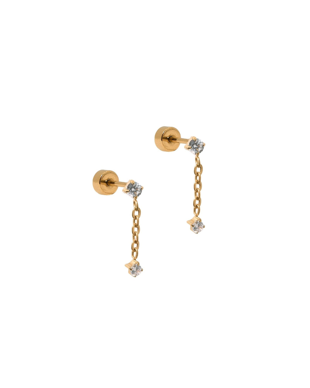 Screwback Stud Earrings - Holland Gold