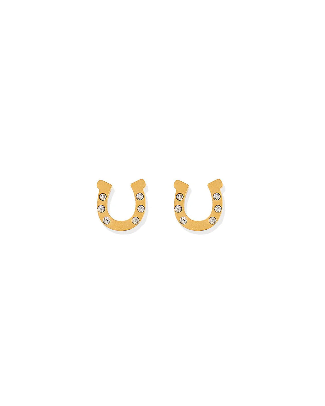 LINNY CO: SCREWBACK STUD EARRINGS-HORSESHOE