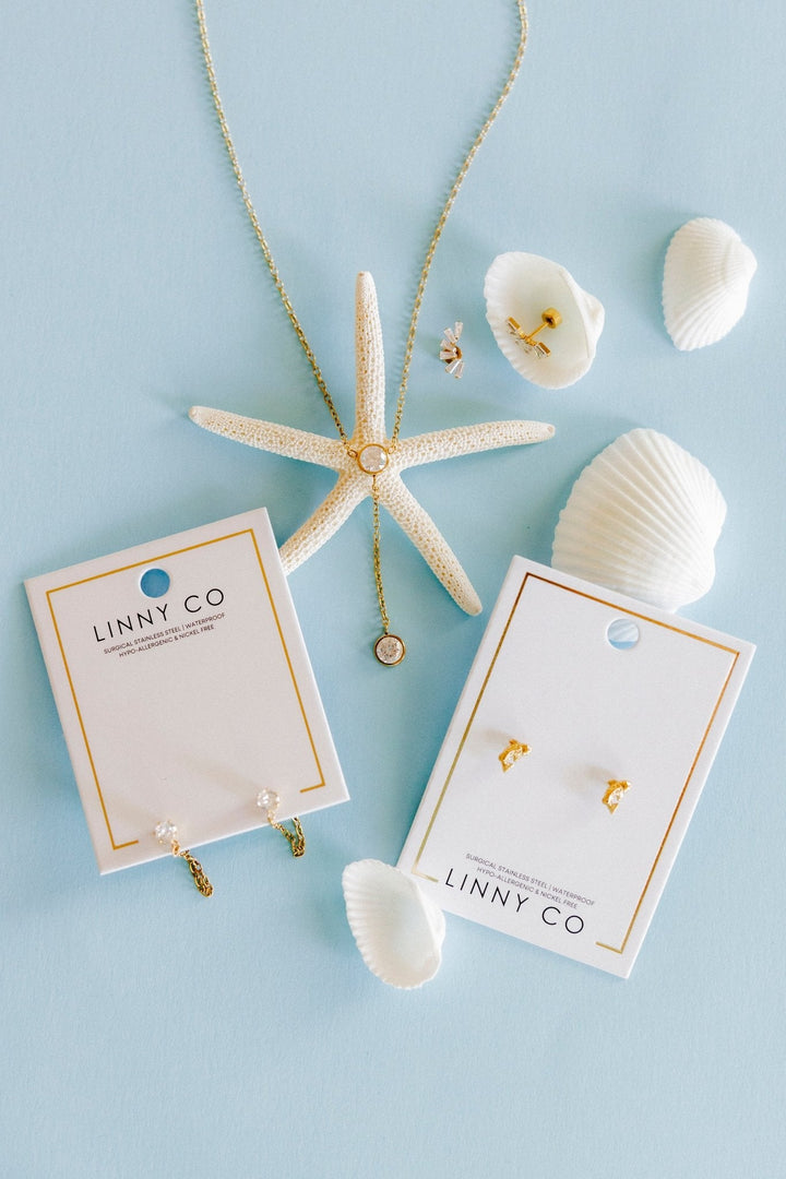 Screwback Stud Earrings - Indy Gold