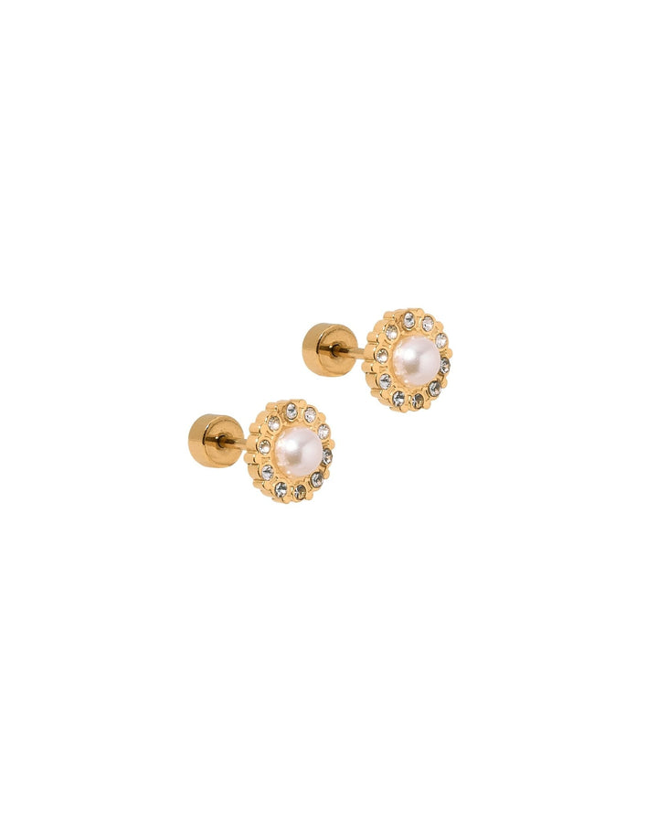 Screwback Stud Earrings - Margaret Pearl