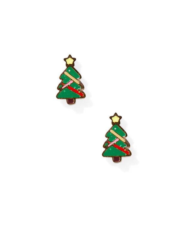 LINNYCO: SCREWBACK STUD EARRING- NOELLE CHRISTMAS TREE