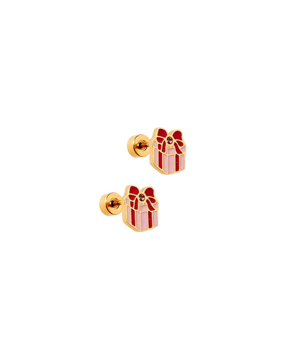 LINNYCO: SCREWBACK STUD EARRING- PRESENT