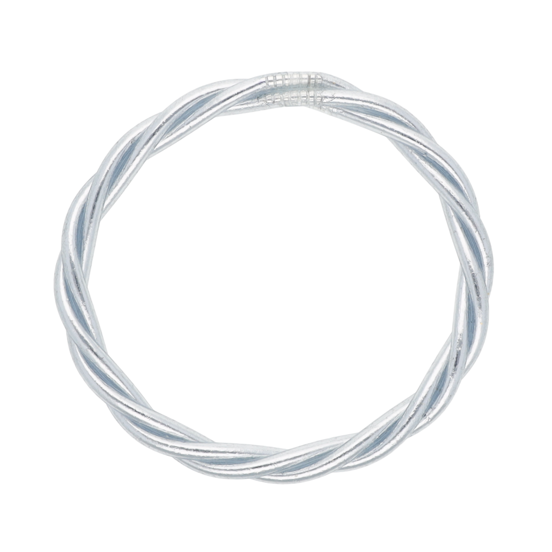 BUDHAGIRL: SILVER TWIST ALL WEATHER BANGLE