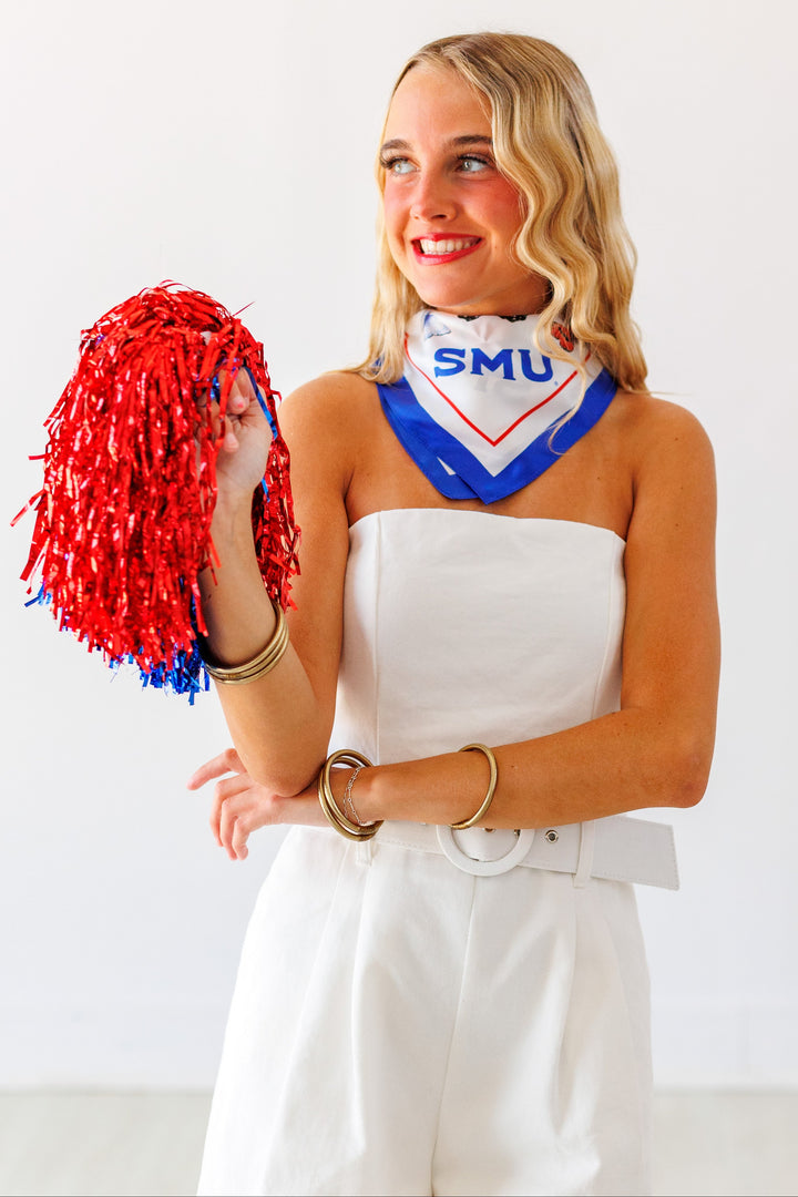 SMU SQUARE SILK SCARF