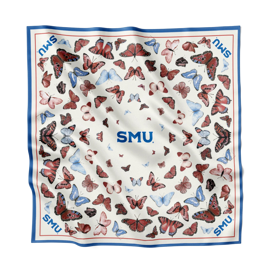 SMU SQUARE SILK SCARF