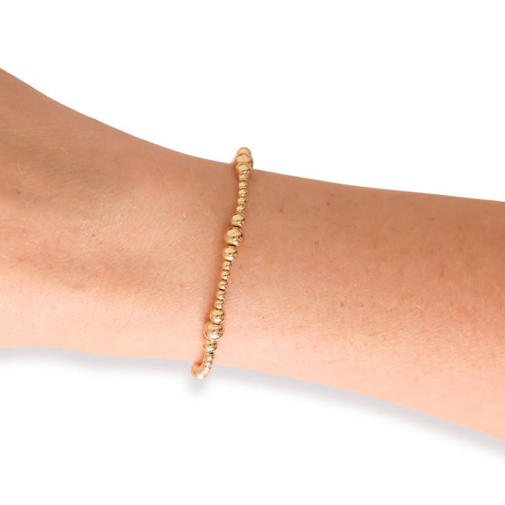 BEADED BLONDES: SUTTON BRACELET- GOLD
