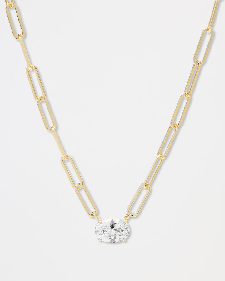 MELINDA MARIA: HELLO GORGEOUS MICRO SAMANTHA CHAIN- GOLD