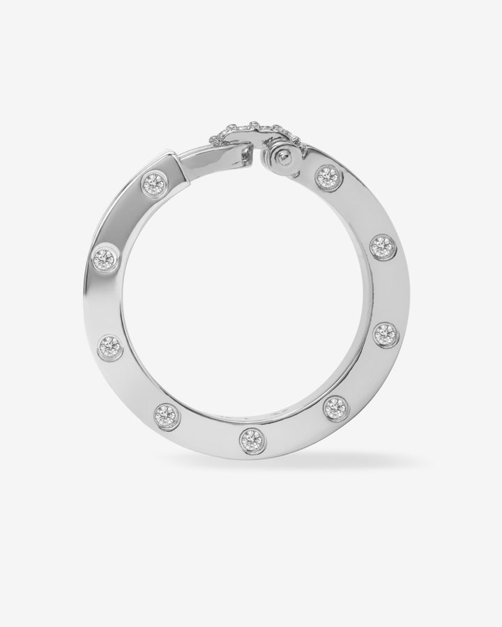 MELINDA MARIA: ASHLEY SMOOTH LOCK RING-SILVER