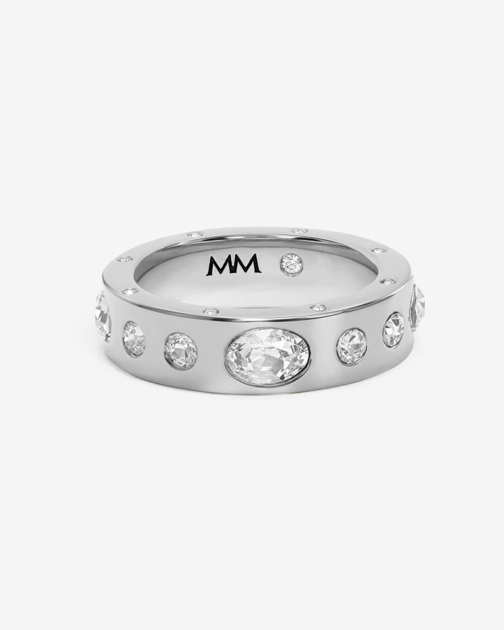 MELINDA MARIA: ASHLEY SUNSET RING-SILVER