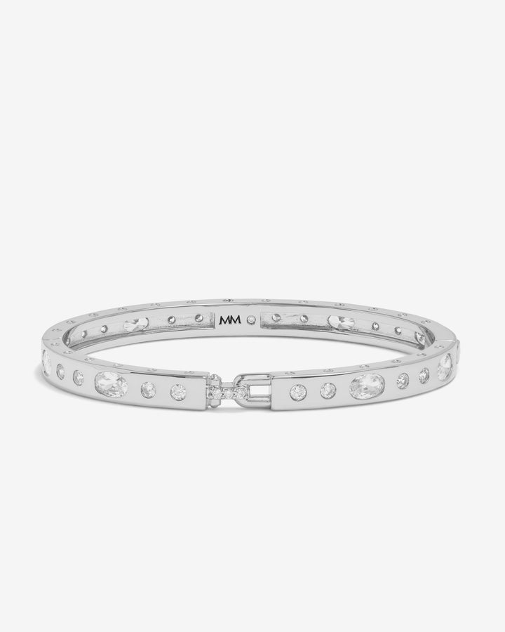 MELINDA MARIA: ASHLEY SUNSET LOCK CUFF 6MM-SILVER