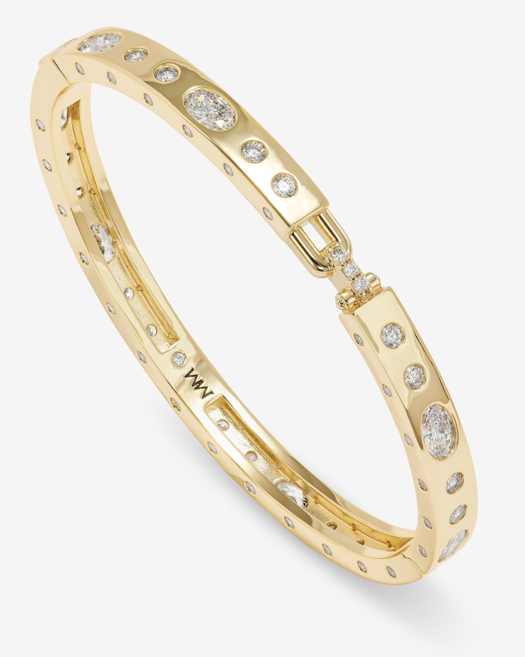 MELINDA MARIA: ASHLEY SUNSET LOCK CUFF 6MM-GOLD