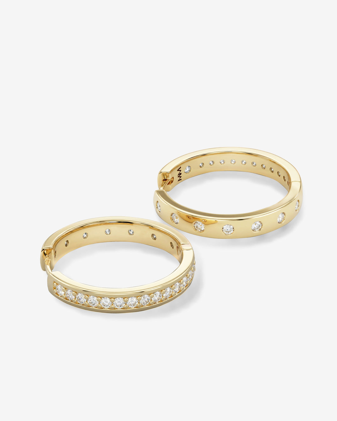 MELINDA MARIA: ASHLEY INFINITY REVERSIBLE 1" HOOP-GOLD