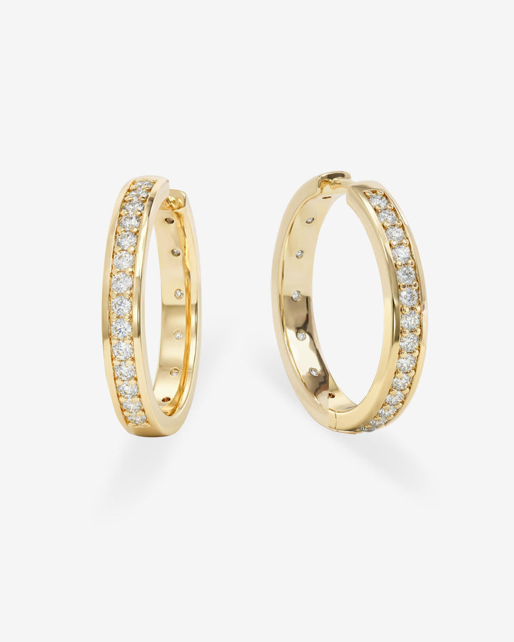 MELINDA MARIA: ASHLEY INFINITY REVERSIBLE 1" HOOP-GOLD