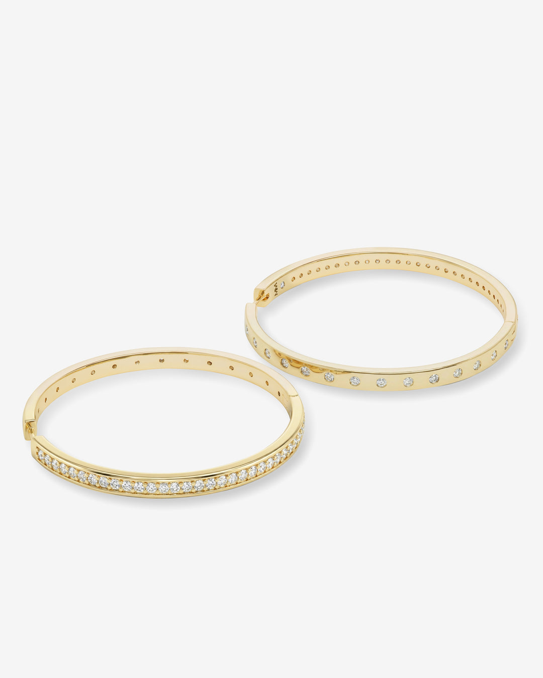 MELINDA MARIA: ASHLEY INFINITY REVERSIBLE 2" HOOPS- GOLD