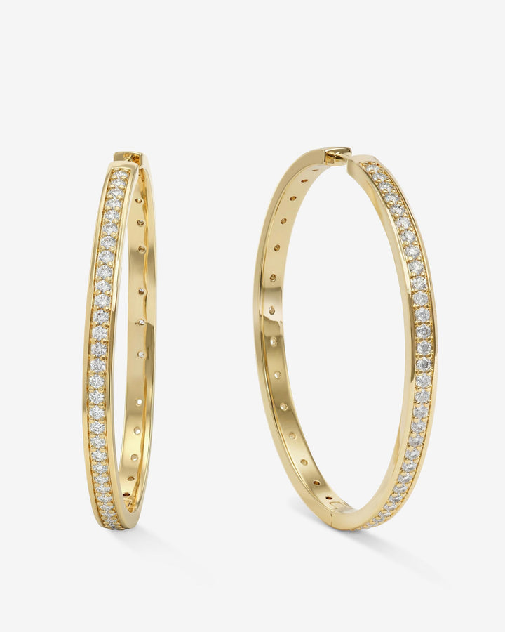 MELINDA MARIA: ASHLEY INFINITY REVERSIBLE 2" HOOPS- GOLD