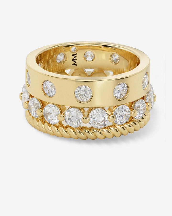 MELINDA MARIA: ASHLEY VENICE RING- GOLD