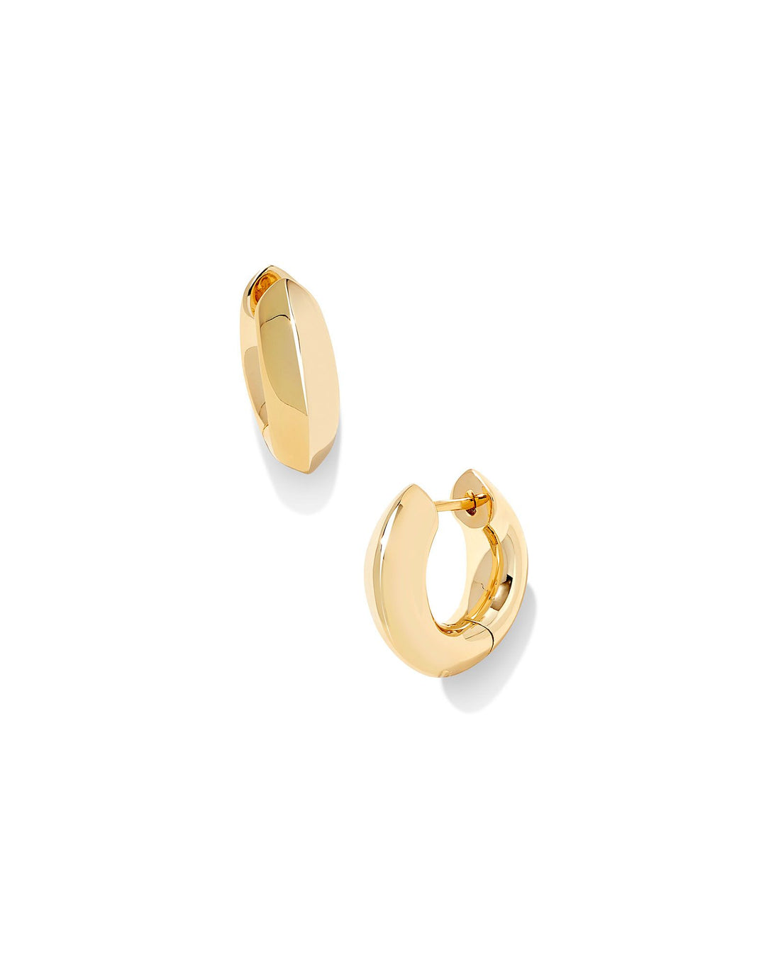 MIKKI POLISHED METAL HUGGIE-GOLD