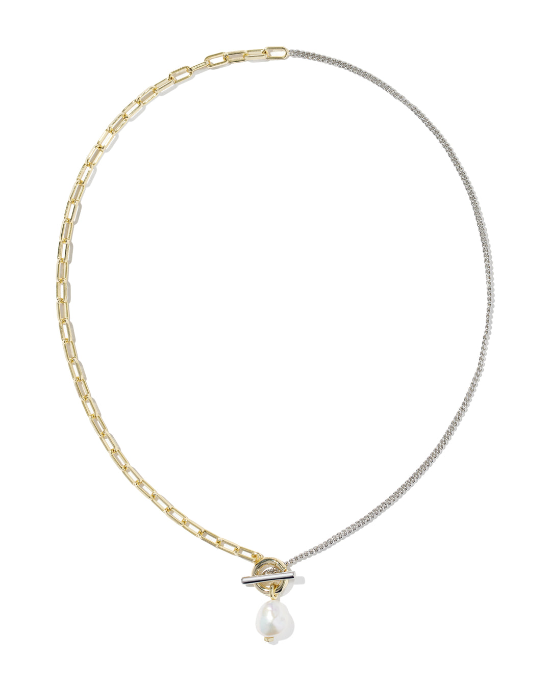 Kendra Scott: Leighton Pearl Chain Necklace - Mixed Metal