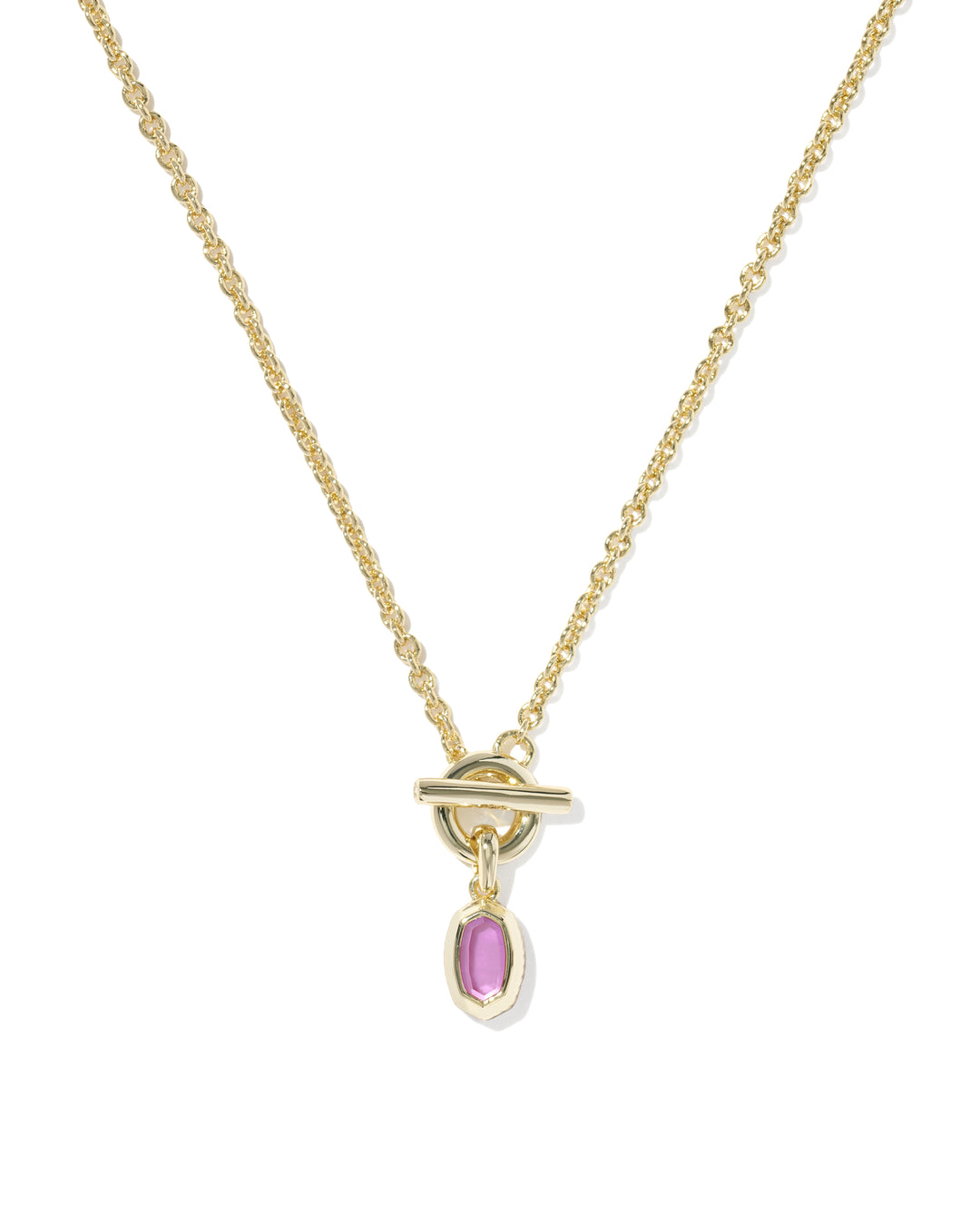 KENDRA SCOTT: MINI ELISA TOGGLE PENDANT - AZALEA ILLUSION