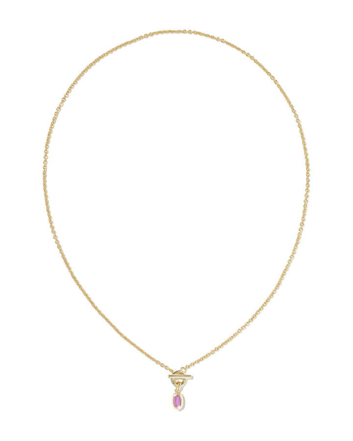 KENDRA SCOTT: MINI ELISA TOGGLE PENDANT - AZALEA ILLUSION