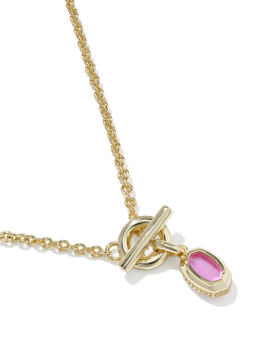 KENDRA SCOTT: MINI ELISA TOGGLE PENDANT - AZALEA ILLUSION