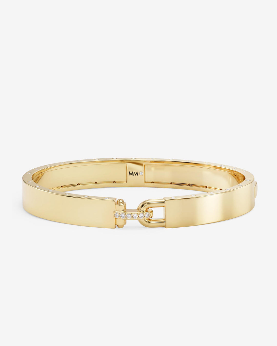MELINDA MARIA: ASHLEY LOCK CUFF 9mm- GOLD