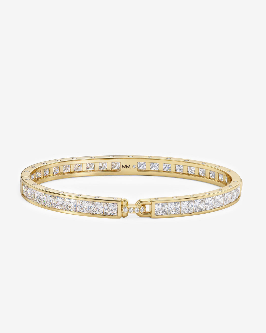 Ashley Melrose Lock Cuff 6mm- Gold
