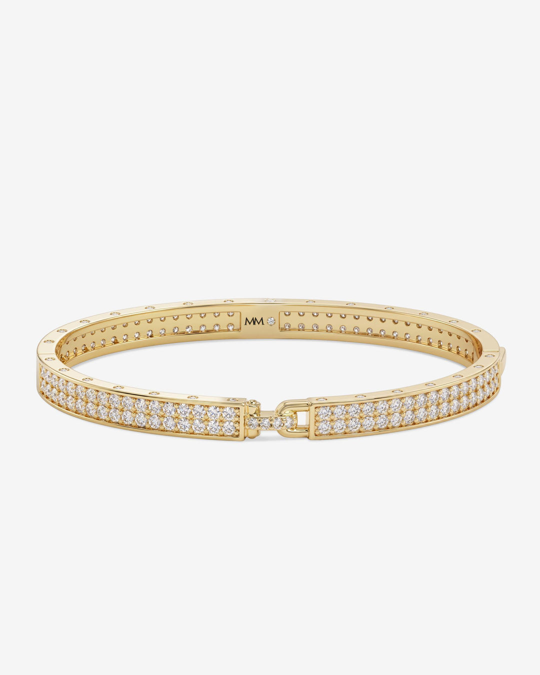 Ashley Malibu Lock Cuff 6mm- Gold