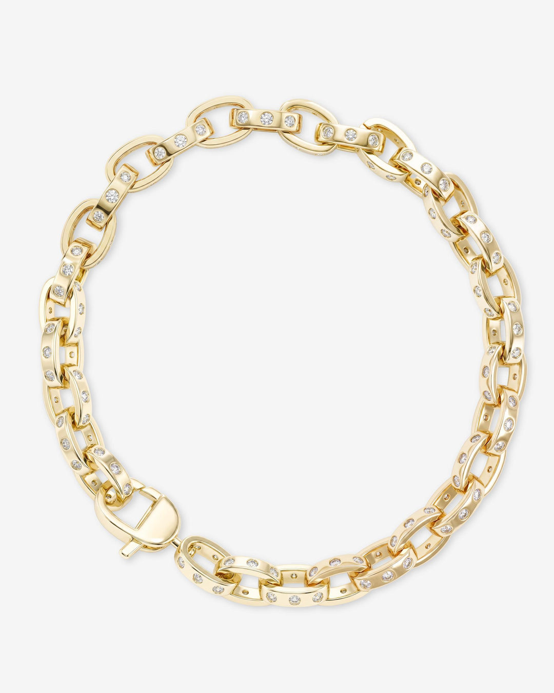 MELINDA MARIA: ASHLEY CHAIN LINK BRACELET 6MM- GOLD