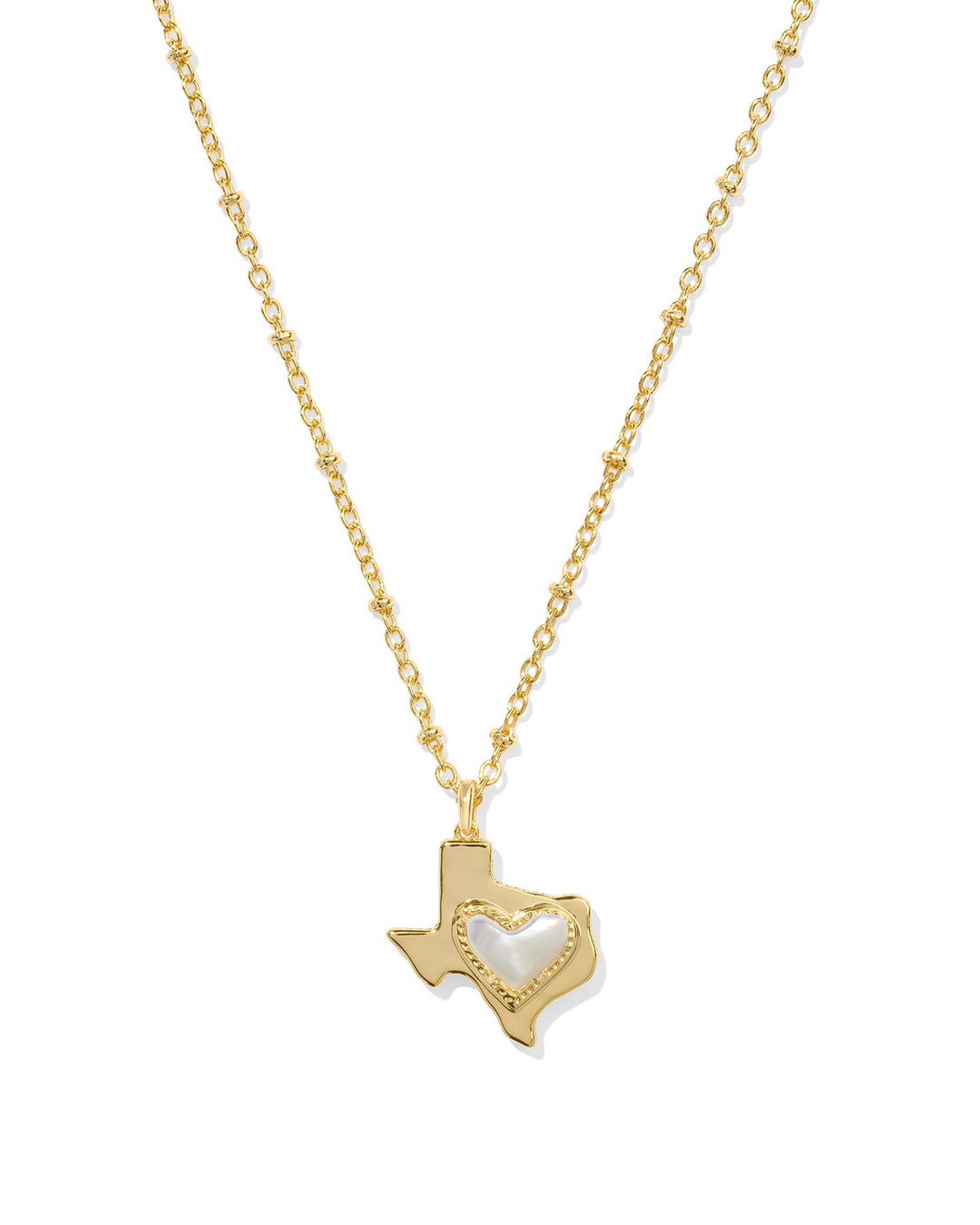 KENDRA SCOTT: ARI HEART TEXAS PENDANT-GOLD