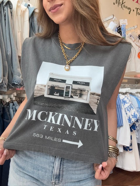 MILES TO MARFA MCKINNEY MUSCLE TEE