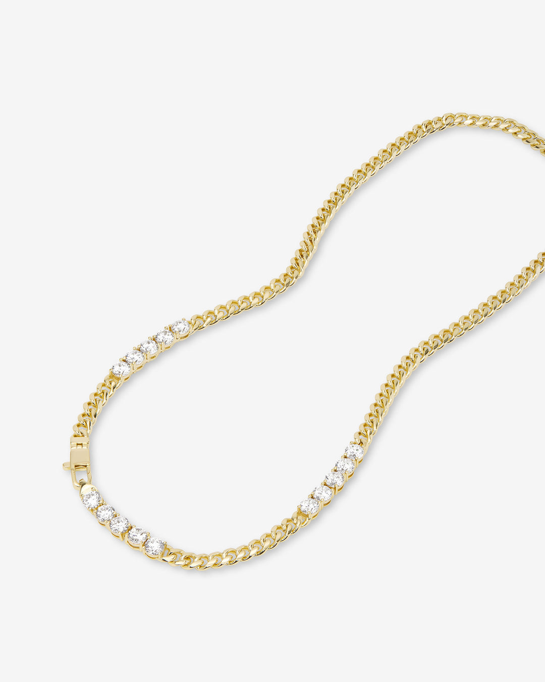 MELINDA MARIA: BABY JULIAN'S OBSESSED W/ DIAMONDS NECKLACE- GOLD