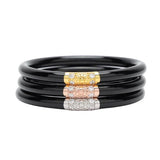 BuDhaGirl Three Kings All Weather Bangles: Black