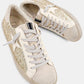 The Paula Sneaker: Gold Glitter