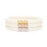 BuDhaGirl Three Kings All Weather Bangles: Ivory