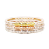 BuDhaGirl 3 Queens All Weather Bangles: Crystal