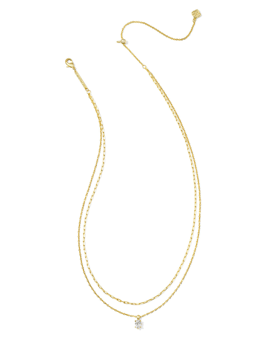 KENDRA SCOTT: GOLD CAILIN MULTI STRAND NECKLACE