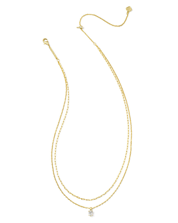 KENDRA SCOTT: GOLD CAILIN MULTI STRAND NECKLACE