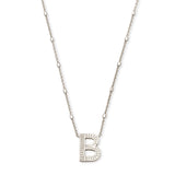 KENDRA SCOTT: Initial Necklace in Rhodium