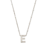 KENDRA SCOTT: Initial Necklace in Rhodium