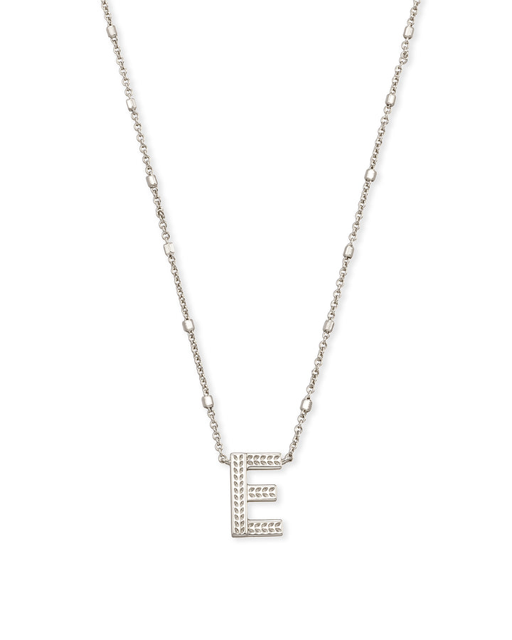 KENDRA SCOTT: Initial Necklace in Rhodium