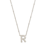 KENDRA SCOTT: Initial Necklace in Rhodium