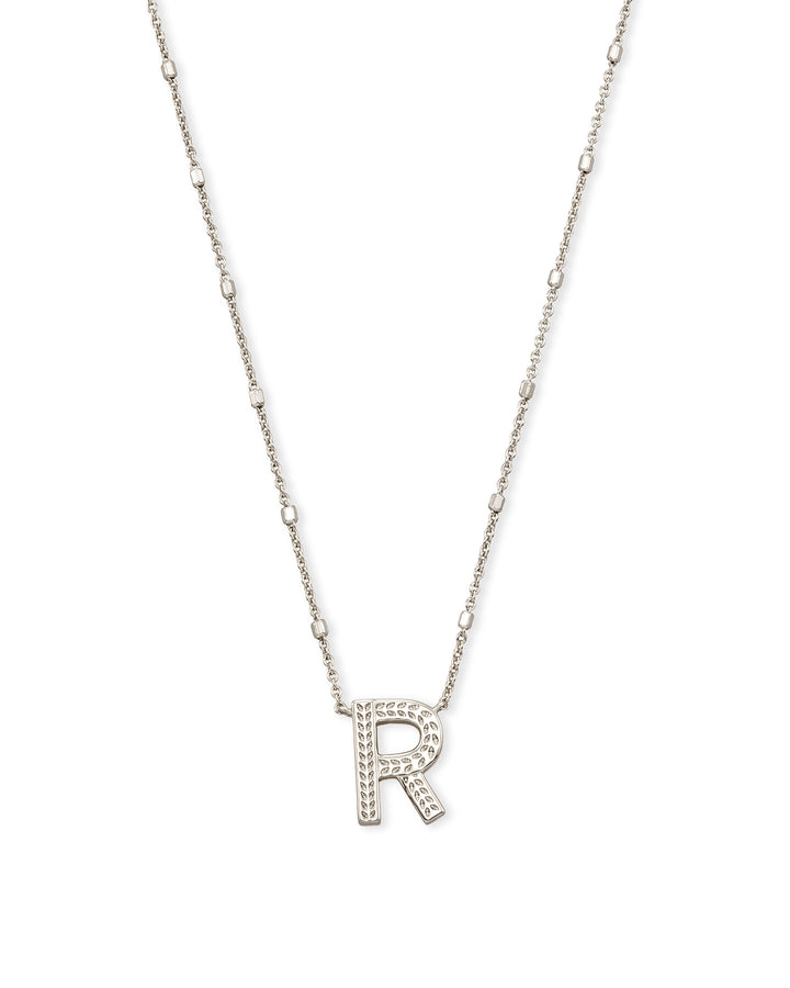 KENDRA SCOTT: Initial Necklace in Rhodium